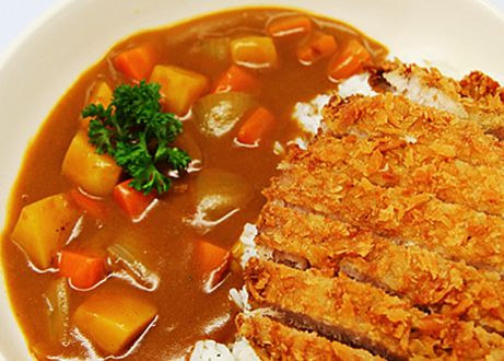 Fried pork curry rice